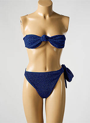 Maillot de bain 2 pièces haut bandeau haut bandeau bleu OSÉREE femme