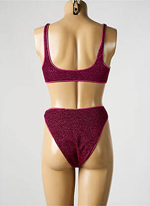 Maillot de bain 2 pièces culotte haut soutien-gorge balconnet rose OSÉREE femme