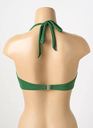 Haut de maillot de bain stretch haut soutien-gorge emboitant vert PAIN DE SUCRE femme