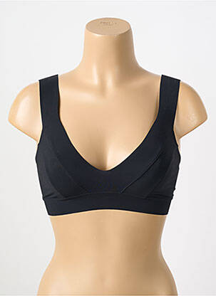 Haut de maillot de bain stretch haut soutien-gorge emboitant noir PAIN DE SUCRE femme
