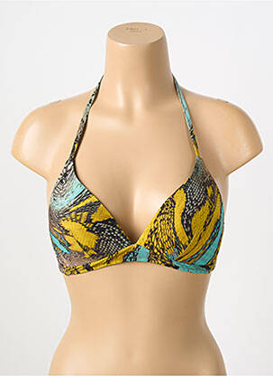 Haut de maillot de bain haut triangles haut triangles bleu PAIN DE SUCRE femme