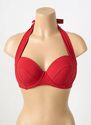 Haut de maillot de bain haut soutien-gorge emboitant haut soutien-gorge emboitant rouge PAIN DE SUCRE femme
