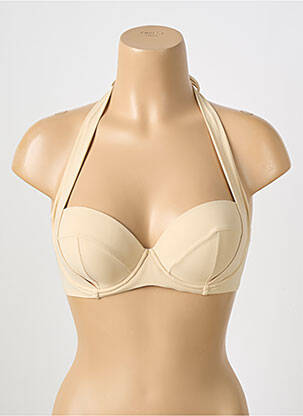 Haut de maillot de bain haut soutien-gorge emboitant haut soutien-gorge emboitant beige PAIN DE SUCRE femme