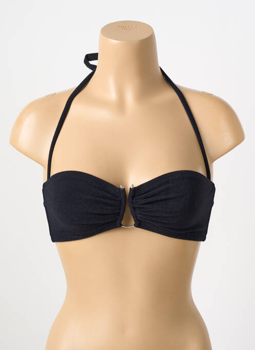 Haut de maillot de bain stretch haut soutien-gorge emboitant noir PAIN DE SUCRE femme