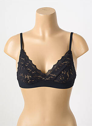 Soutien-gorge sans armature haut triangles noir PAIN DE SUCRE femme
