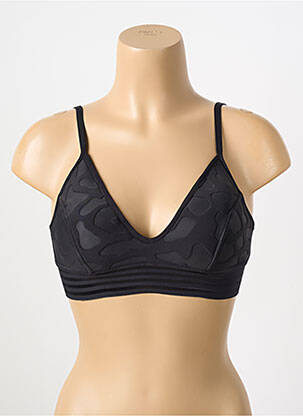 Soutien-gorge sans armature haut triangles noir PAIN DE SUCRE femme