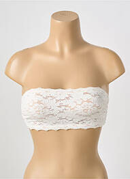 Soutien-gorge sans armature haut bandeau blanc PAIN DE SUCRE femme