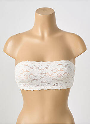 Soutien-gorge sans armature haut bandeau blanc PAIN DE SUCRE femme