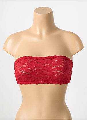 Soutien-gorge sans armature haut bandeau rouge PAIN DE SUCRE femme