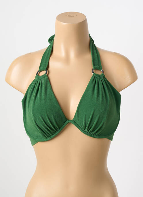 Haut de maillot de bain vert PAIN DE SUCRE pour femme