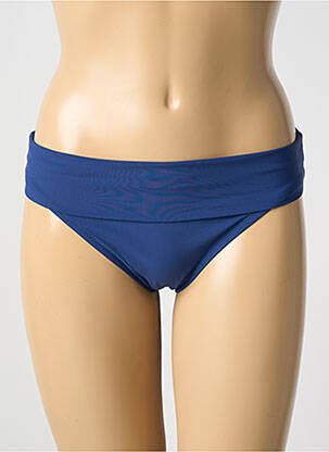 Bas de maillot de bain micro fibres culotte bleu fonce PAIN DE SUCRE femme