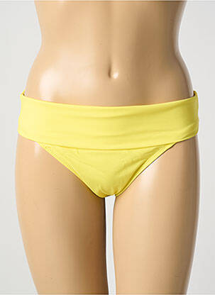 Bas de maillot de bain micro fibres culotte jaune PAIN DE SUCRE femme