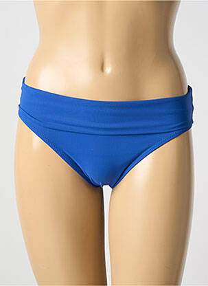 Bas de maillot de bain micro fibres culotte bleu PAIN DE SUCRE femme