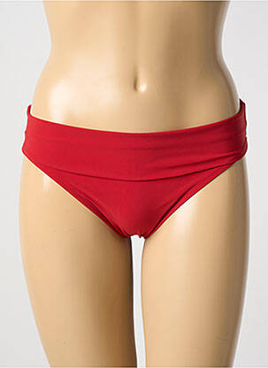 Bas de maillot de bain micro fibres culotte rouge fonce PAIN DE SUCRE femme