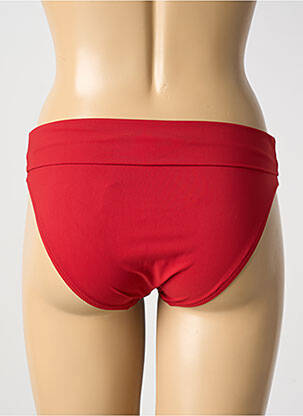 Bas de maillot de bain micro fibres culotte rouge fonce PAIN DE SUCRE femme