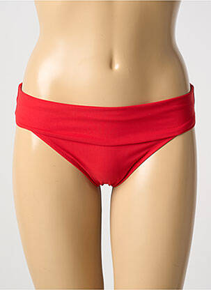 Bas de maillot de bain micro fibres culotte rouge PAIN DE SUCRE femme