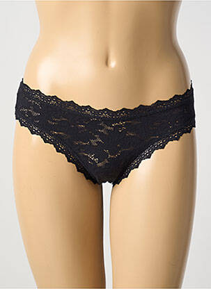 Tanga noir PAIN DE SUCRE pour femme