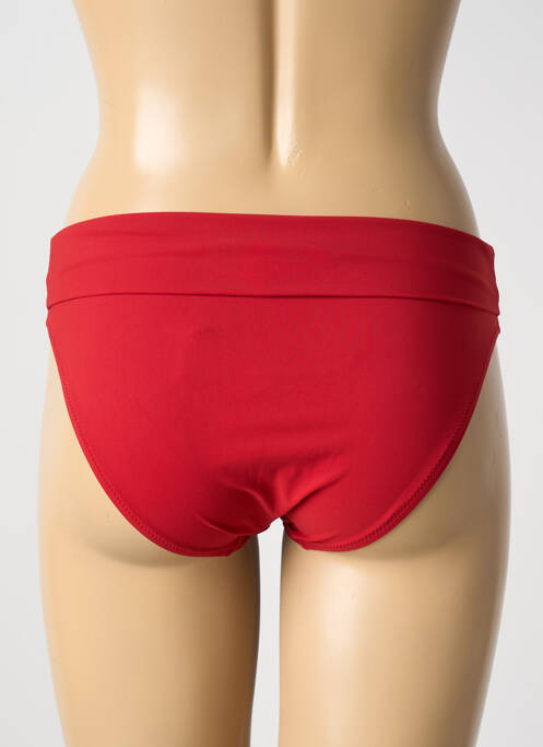 Bas de maillot de bain micro fibres culotte rouge fonce PAIN DE SUCRE femme