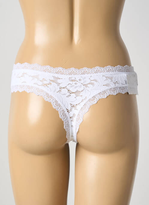 Tanga blanc PAIN DE SUCRE pour femme