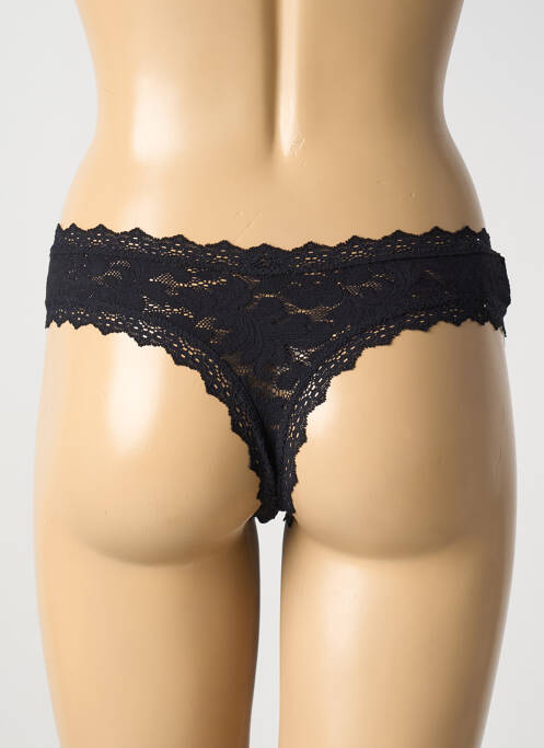 Tanga noir PAIN DE SUCRE pour femme