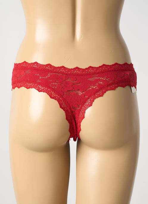 Tanga rouge PAIN DE SUCRE pour femme