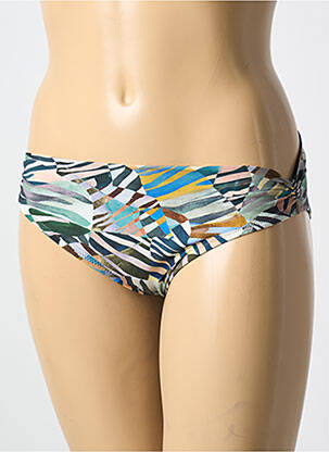 Bas de maillot de bain imprimé fantaisie culotte bleu PAIN DE SUCRE femme