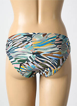 Bas de maillot de bain imprimé fantaisie culotte bleu PAIN DE SUCRE femme