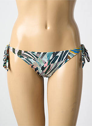 Bas de maillot de bain imprimé fantaisie bikini vert PAIN DE SUCRE femme