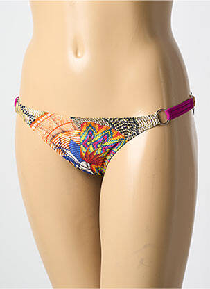Bas de maillot de bain imprimé fantaisie culotte bleu PAIN DE SUCRE femme