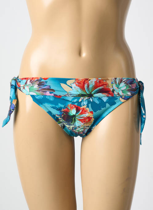 Bas de maillot de bain imprimé fantaisie bikini bleu PAIN DE SUCRE femme