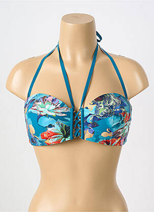 Haut de maillot de bain haut bandeau haut bandeau bleu PAIN DE SUCRE femme
