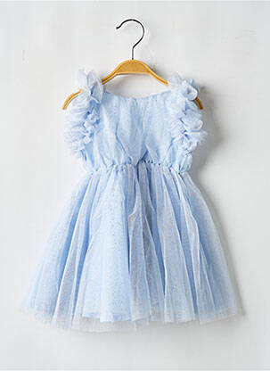 Robe longue sans manche sans manche bleu LES PETITS INCLASSABLES fille