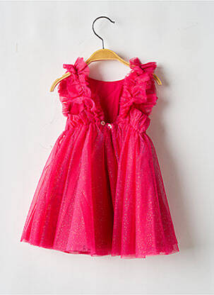 Robe longue sans manche sans manche rose LES PETITS INCLASSABLES fille