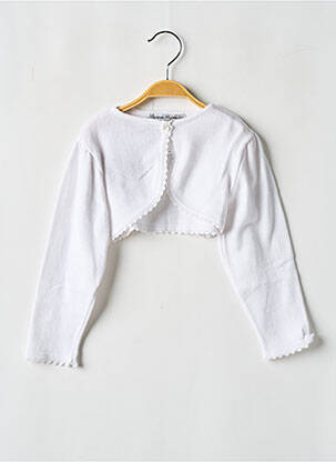 Boléro coupe droite blanc LES PETITS INCLASSABLES fille