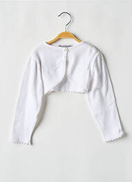 Boléro coupe droite blanc LES PETITS INCLASSABLES fille