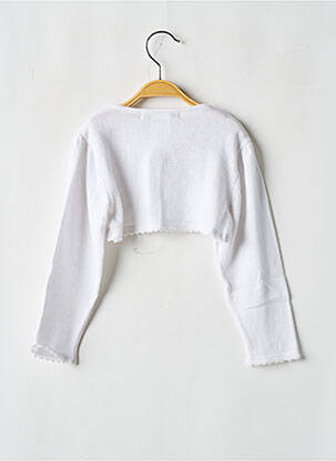 Boléro coupe droite blanc LES PETITS INCLASSABLES fille