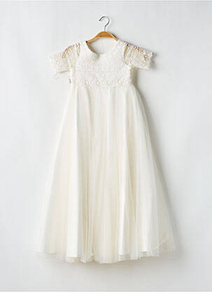Robe longue manches courtes manches courtes blanc BIANCO EVENTO fille