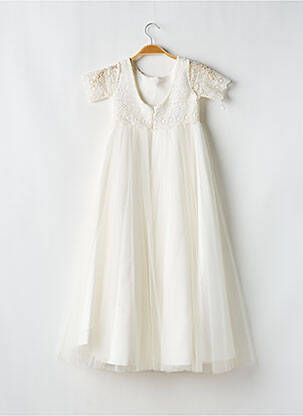 Robe longue manches courtes manches courtes blanc BIANCO EVENTO fille
