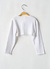 Boléro blanc LES PETITS INCLASSABLES pour fille seconde vue