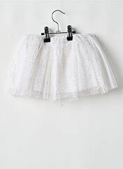 Jupe courte blanc LES PETITS INCLASSABLES pour fille seconde vue