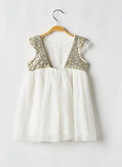 Robe mi-longue blanc LES PETITS INCLASSABLES pour fille seconde vue