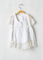 Robe mi-longue blanc LES PETITS INCLASSABLES pour fille seconde vue