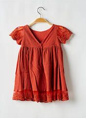 Robe mi-longue orange LES PETITS INCLASSABLES pour fille seconde vue