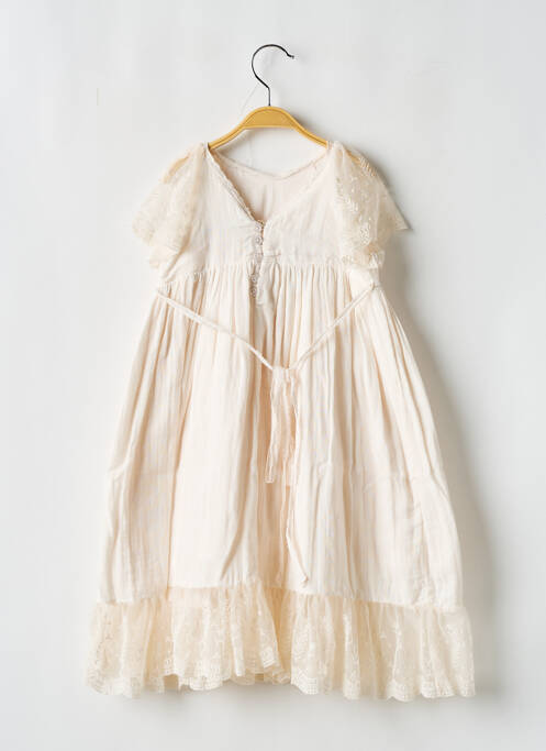 Robe longue beige LES PETITS INCLASSABLES pour fille