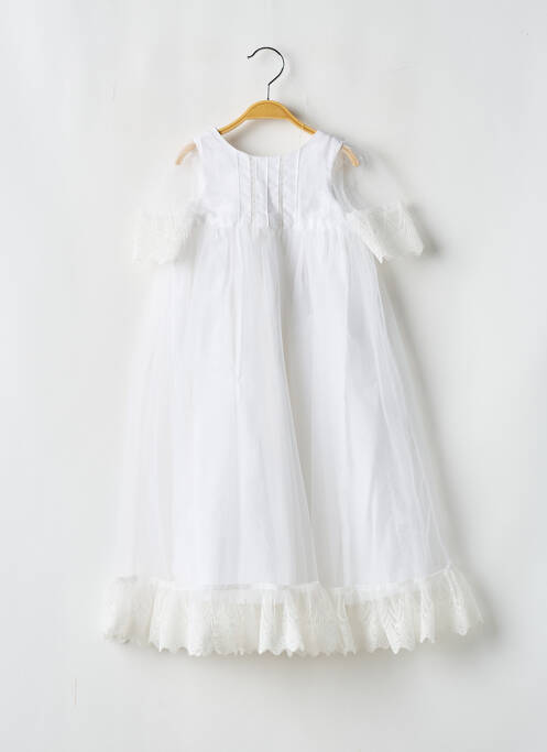 Robe longue blanc LES PETITS INCLASSABLES pour fille