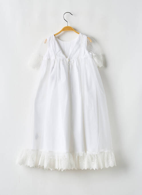 Robe longue blanc LES PETITS INCLASSABLES pour fille