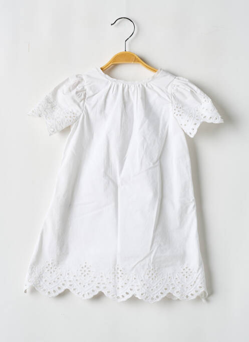 Robe longue blanc LES PETITS INCLASSABLES pour fille
