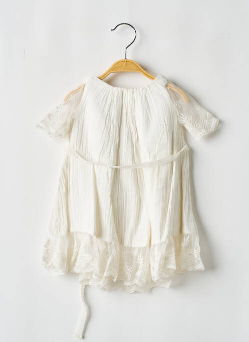 Robe mi-longue beige LES PETITS INCLASSABLES pour fille