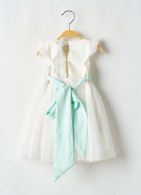 Robe mi-longue blanc LES PETITS INCLASSABLES pour fille