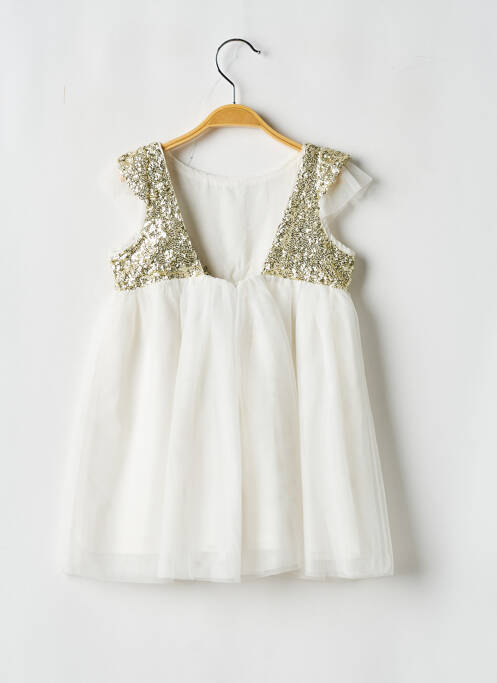 Robe mi-longue blanc LES PETITS INCLASSABLES pour fille